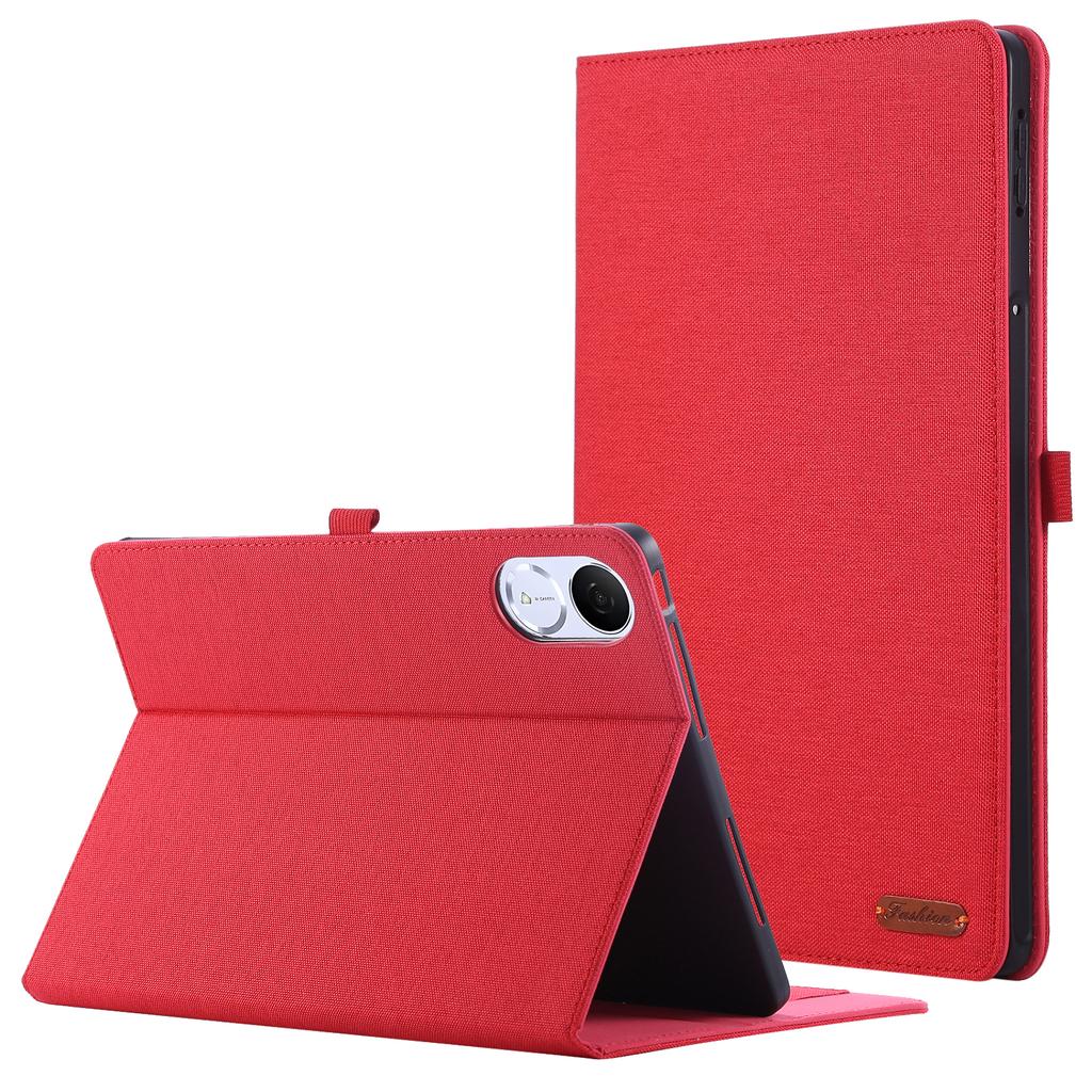 For Honor Tablet GT/Pad V9 Leather Case Card Holder Cloth Texture Tablet Stand Cover