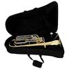 Bb Flat Tenor Horn 3-key Vertical Key Tenor Horn  Bb White copper+Brass Tube Pro Tenor Baritone with Case Gloves Back Straps