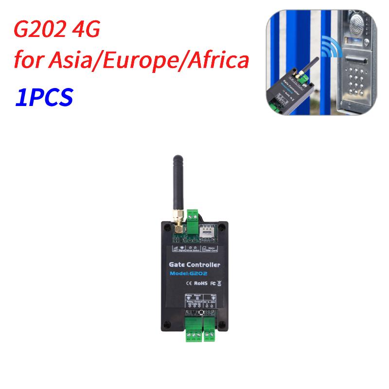 1-5pcs GSM 2G 4G LTE Gate Opener Controller G202 G201 SMS Remote Control Relay Switch Wireless Door Opener 850/900/1800/1900MHz