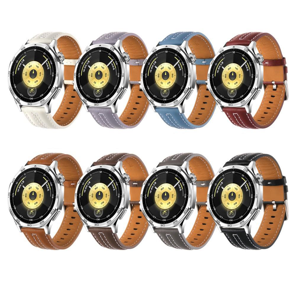 22mm 18mm Official Leather Strap  For Huawei Watch GT6 46mm Business Style Band For Huawei Watch GT5 6 Pro 46mm Wristband