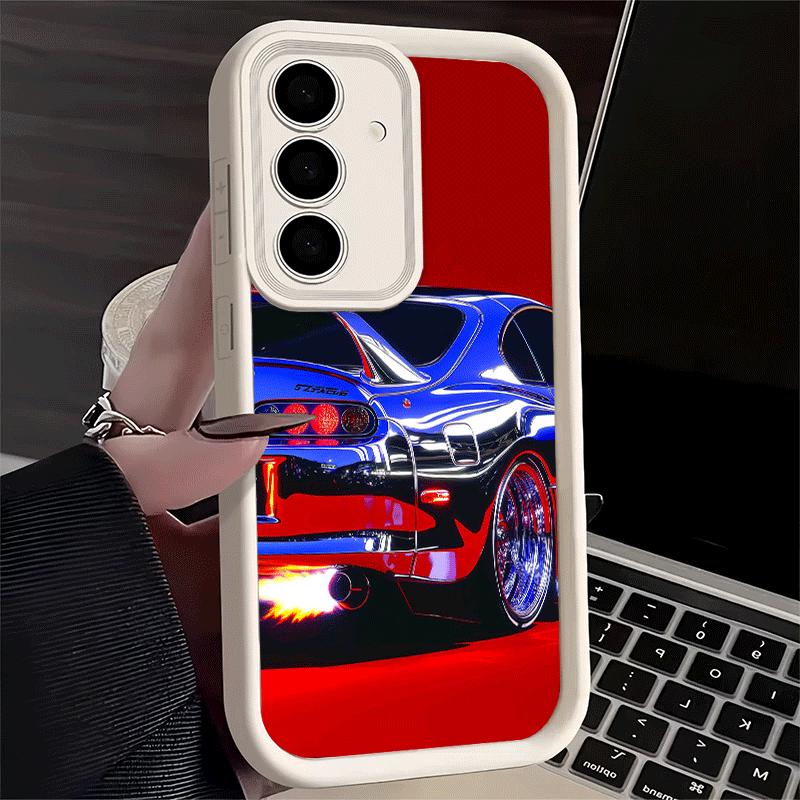 Phone Case for Samsung Galaxy A17 A16 A15 A14 A13 Electroplated Style Sports Car A56 A36 A26 A55 A35 A25 A54 A34 A24 A53 A33 A23