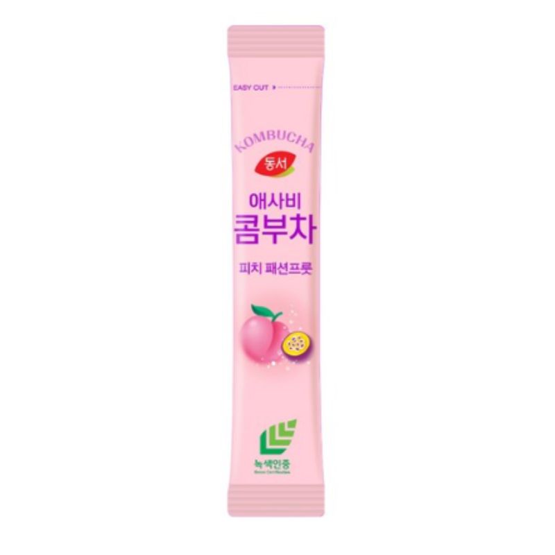 Kombucha Tee Pulver Stick Pfirsich Maracuja Geschmack 5g x 30 Beutel Koreanischer Stil Frucht Tee