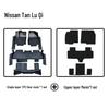 Eco-Friendly, Odorless TPE Floor Mats for Nissan X-Trail (7-Seater) with Door Sill Wrapping.
