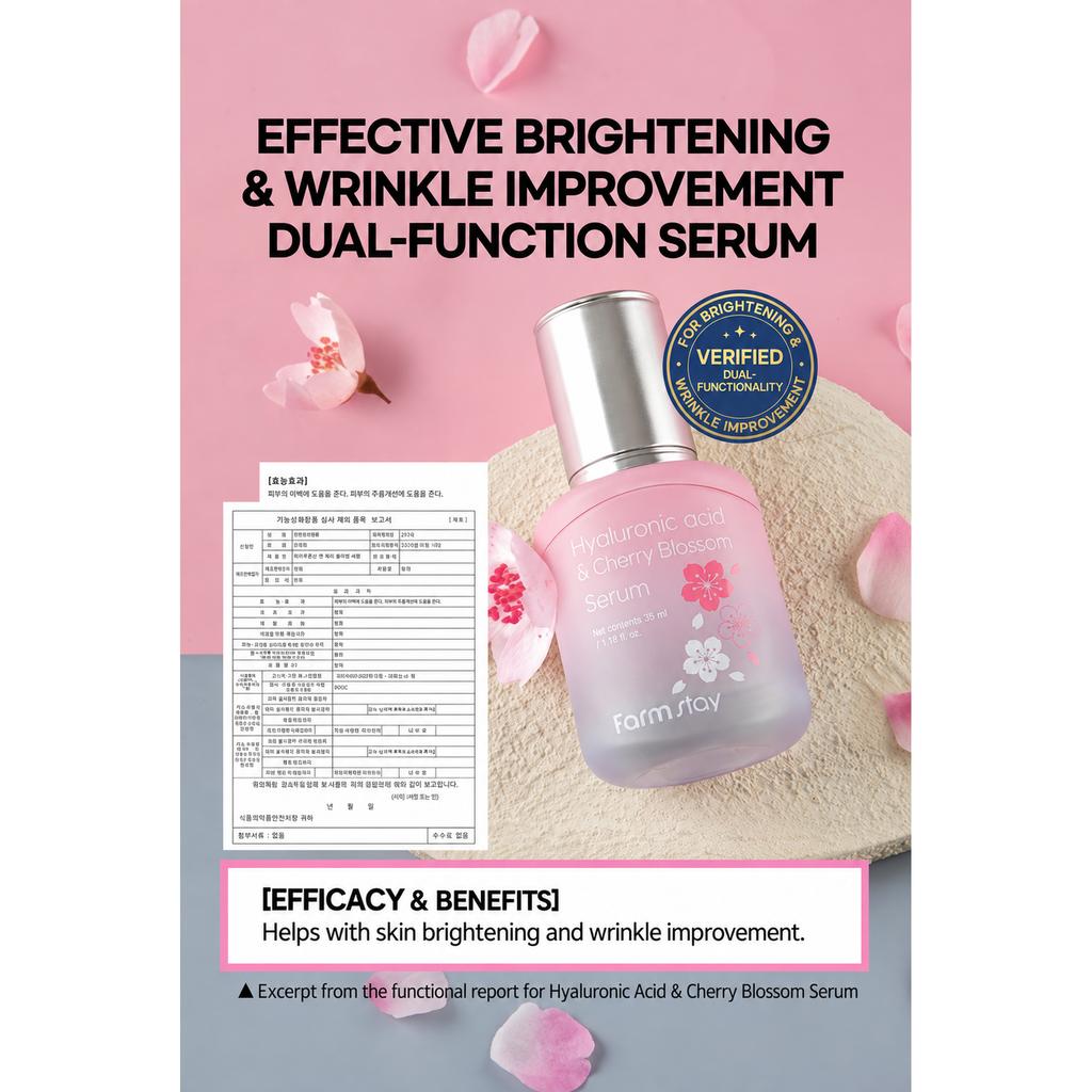 Farmstay Hyaluronic Acid & Cherry Blossom Serum 35ml