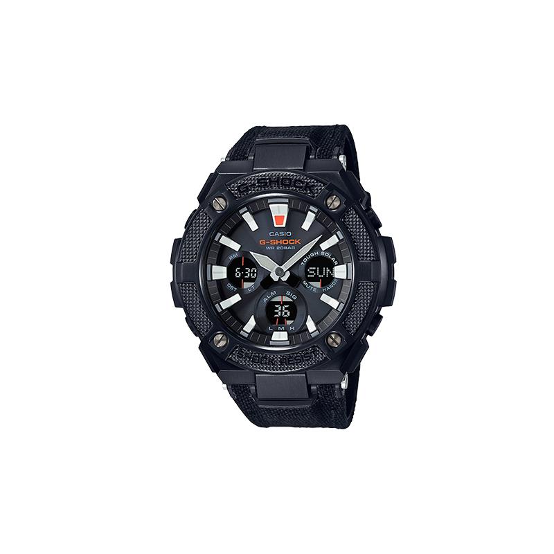 

Casio CASIOG-STEEL series-S disc dual display 200 meters waterproof quartz movement leather strap Japanese and Korean watch men s watch GST-S130BC-1A чорний