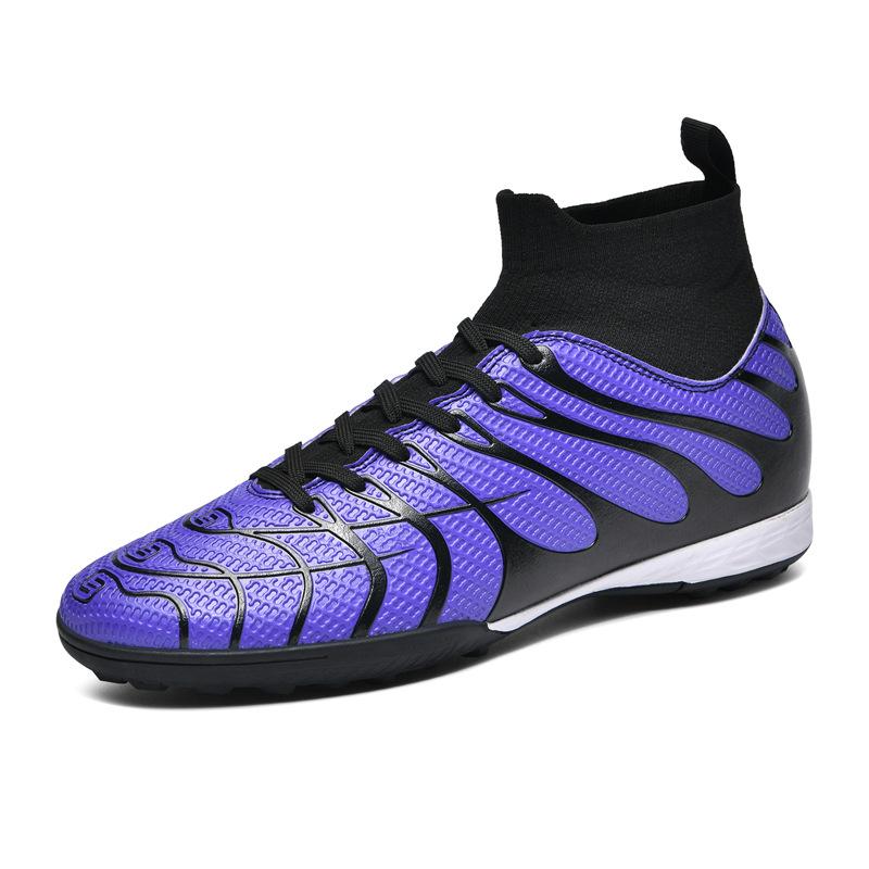 High-top football shoes tf broken nails artificial turf AG long nails boys and girls teenagers students training shoes