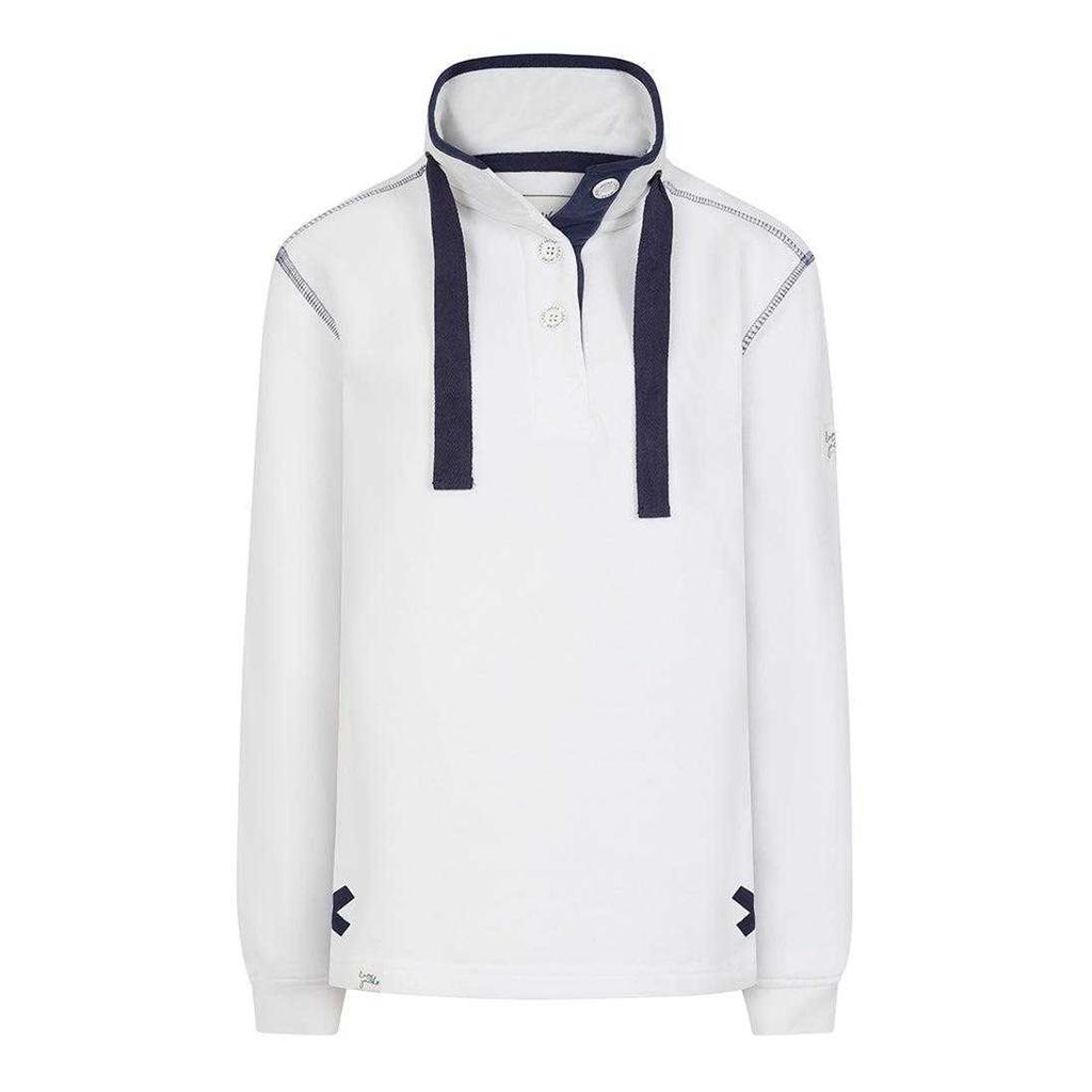 Lazy Jacks Womens/Ladies Button Neck Sweatshirt