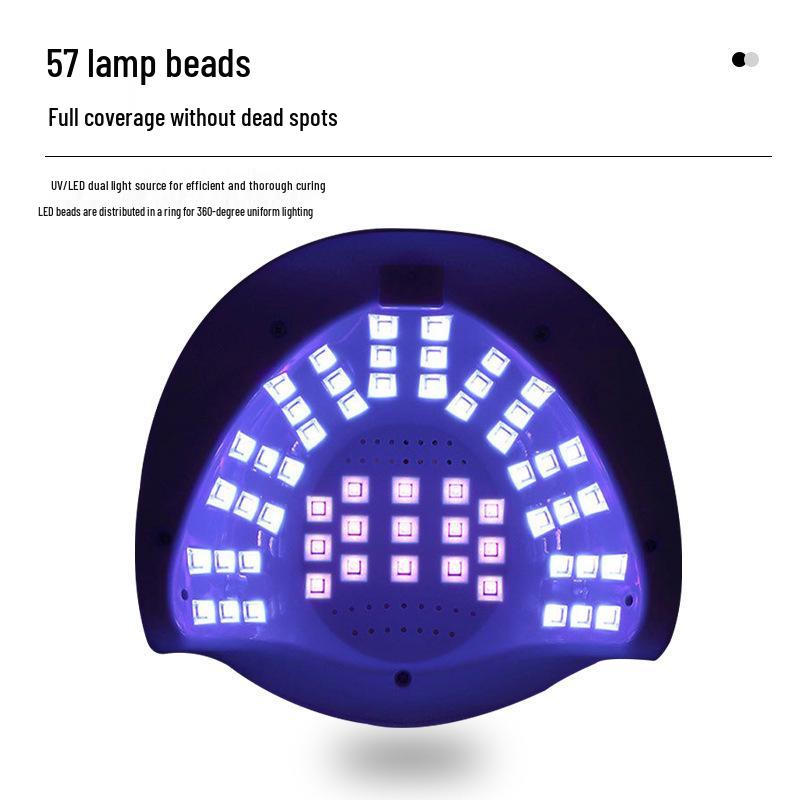 268W Dual-Hand UV/LED Nail Lamp for Fast Drying with Cartoon Design