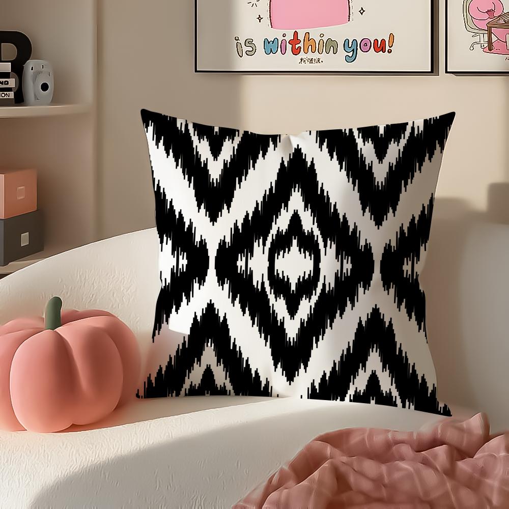 Retro Art Pattern RRussian shading Cushion Cover Pillowcase Short Plush Invisible zipper Room Sofa Cushion Cover