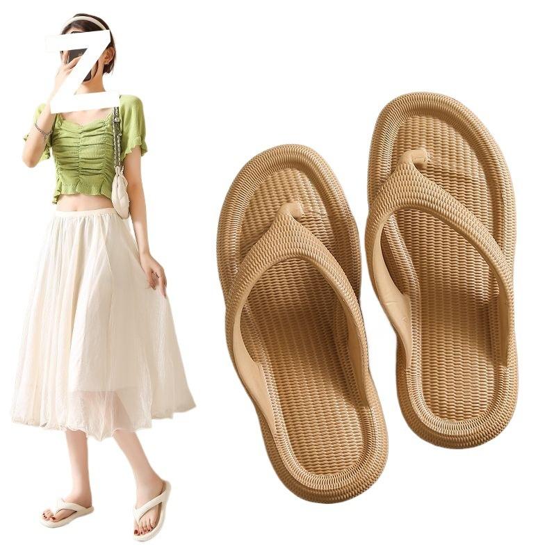 Flip-flops women's summer simple outer wear new v non-slip clip toes cool slippers women