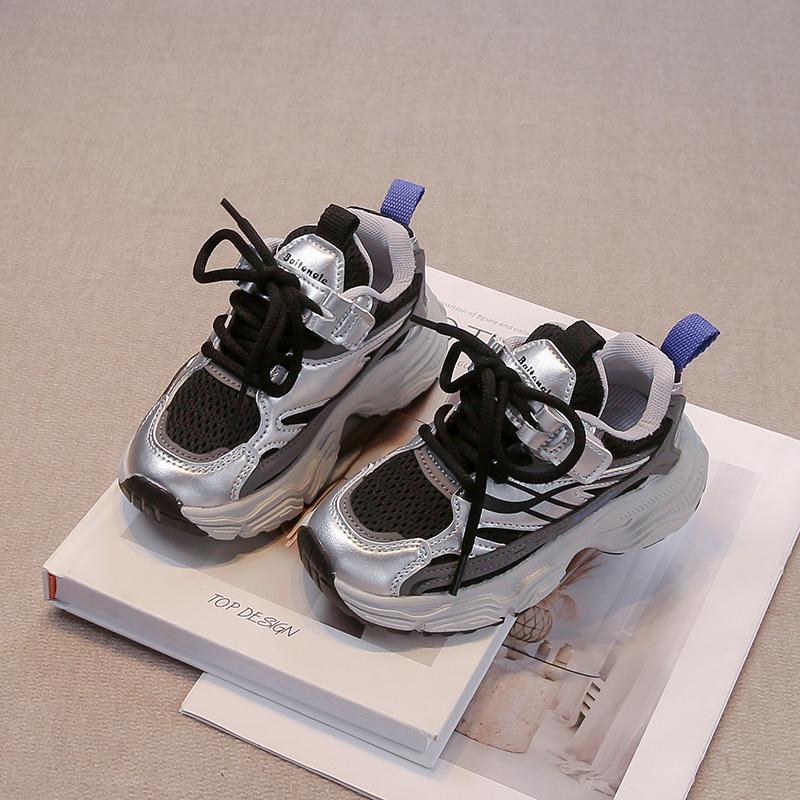 

Детские трендовые удобные кроссовки для бега на мягкой подошве, студенческие модные повседневные дышащие спортивные кроссовки для мальчиков и девочек 26 чёрный