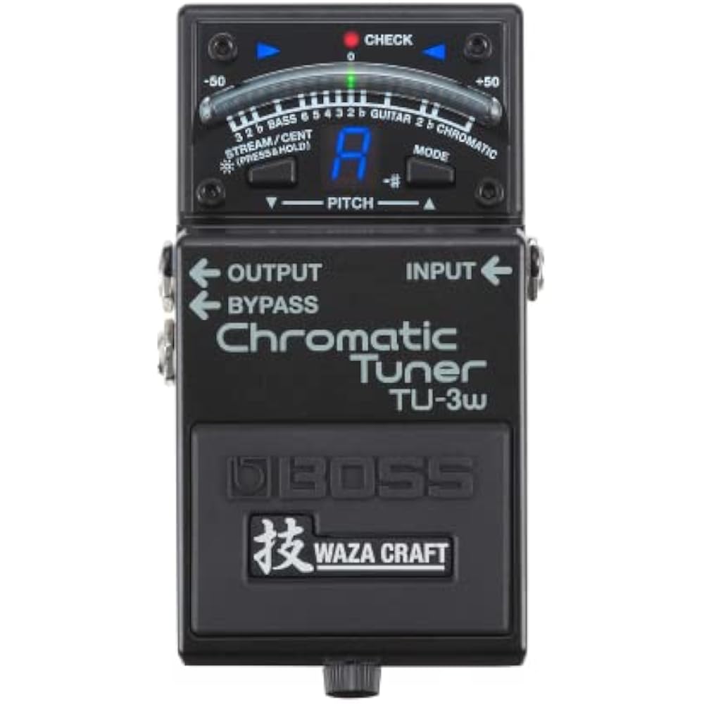 BOSS Boss Waza Craft Chromatic Tuner TU-3W Buffer/True Bypass Switching Technique Craft Guitar/Ba...