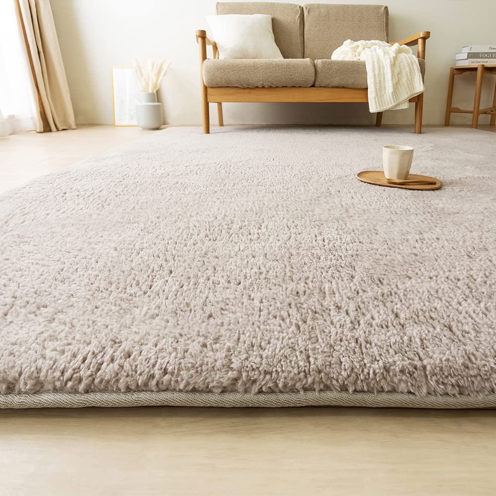 

IRIS OHYAMA Carpet Rug La Cushion Rug Boa 185 x 185 cm Total Thickness 3 cm Compatible with Hot Carpets 2 Tatami Mats Water Repellent Sound Insulation