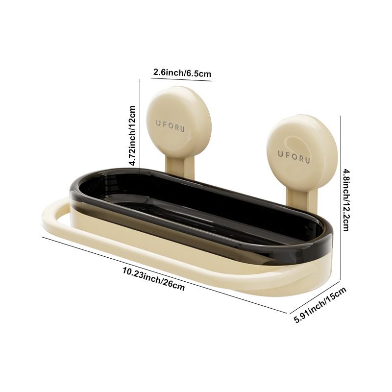 UFORU Kitchen storage rack sink cloth drain rack sponge scrub hand liquid free punching suction cup plastic storage rack