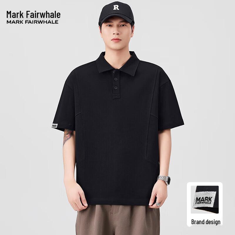 Mark Fairwhale Men's Loose Fit Short Sleeve Polo Shirt