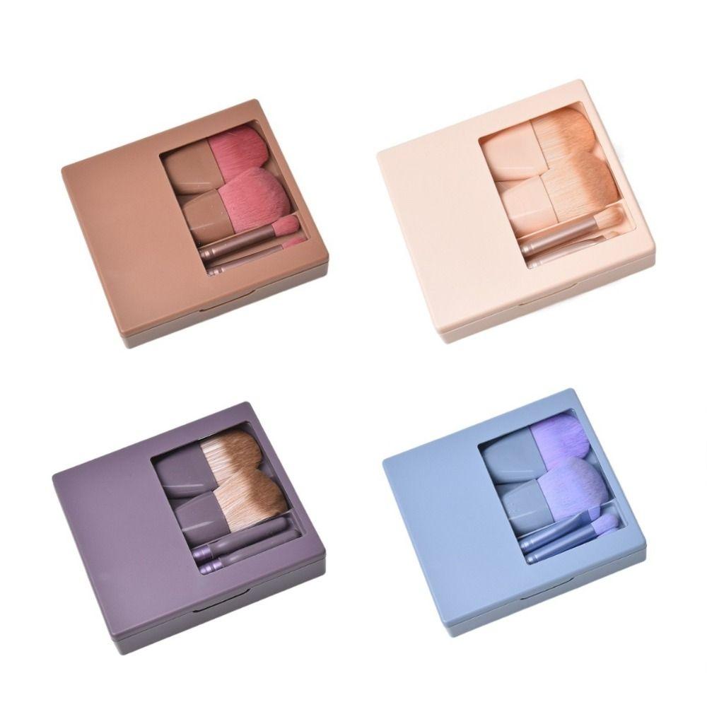 

5 шт., набор кистей для макияжа из мягкого волокна, мини-кисть для теней для век, подарочный набор косметических кистей для женщин