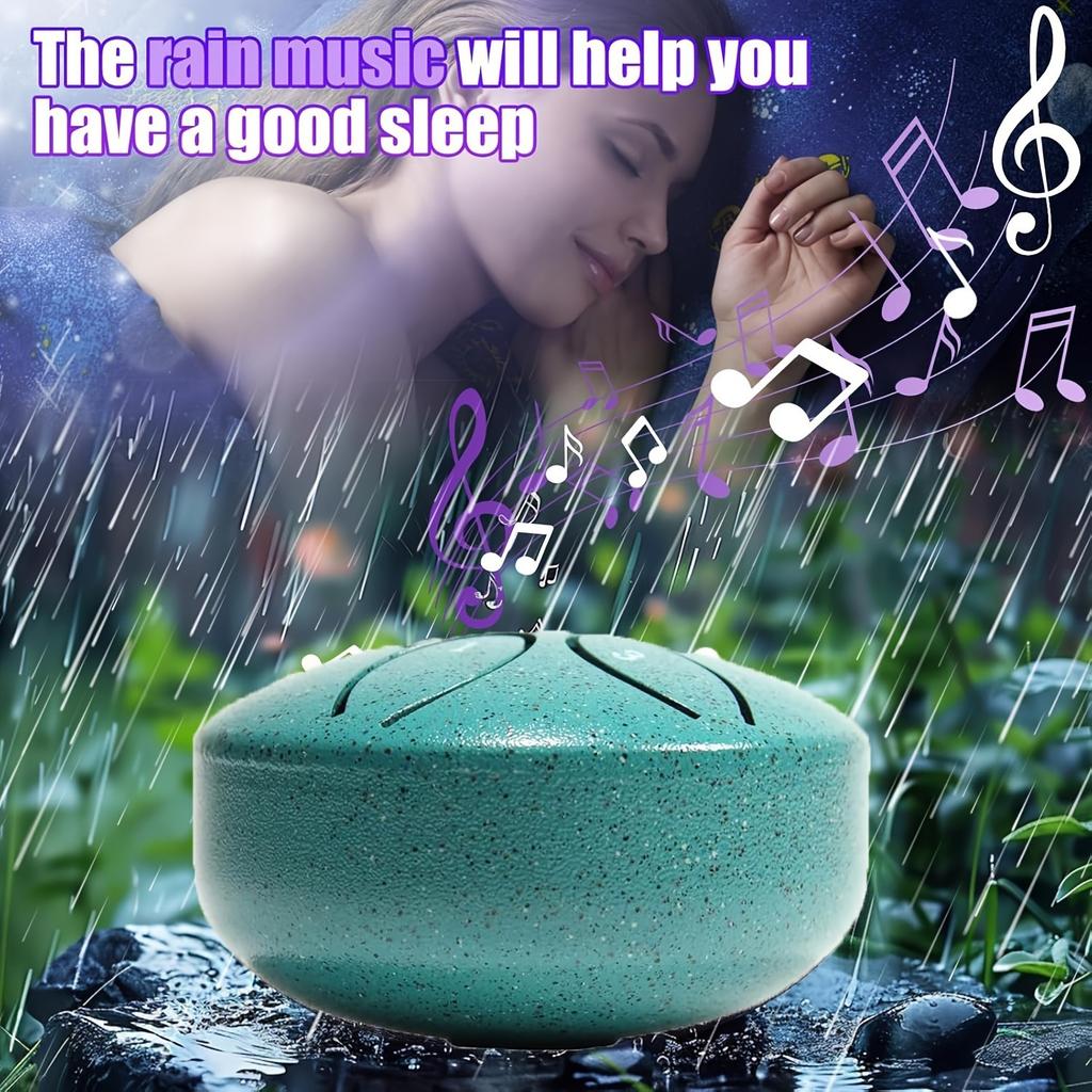 3 Inch Steel Tongue Drum - 6 Tone Handheld Instrument for Meditation & Yoga, Perfect Musical Gift for Beginners