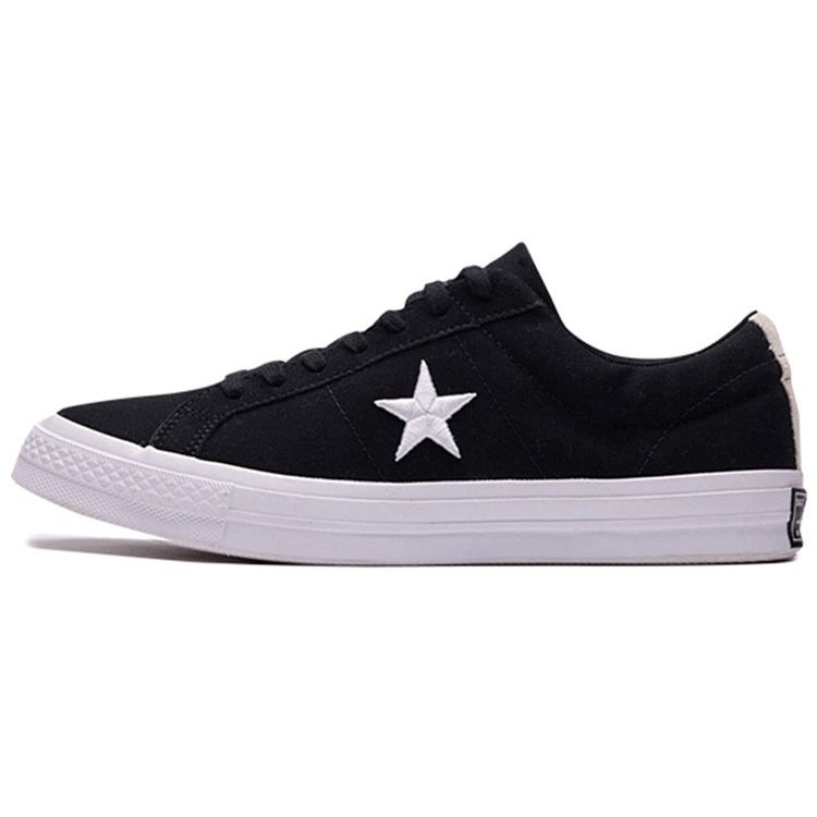 Converse One Star Classic Versatile Low Top Canvas Sneakers Unisex Sneakers Black White 160600C