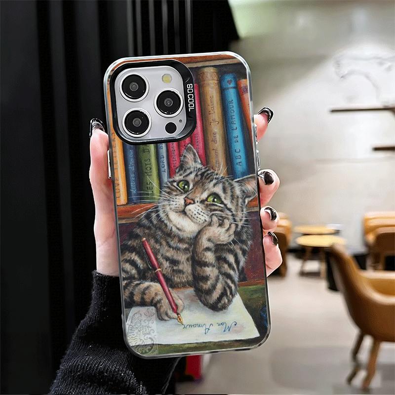 Funny Cats Fashion Style Soft Phone Case for iPhone 15 16 17 Pro Max 17Air 16E 14 Plus 13 12 Mini Shockproof Cover Back Shell