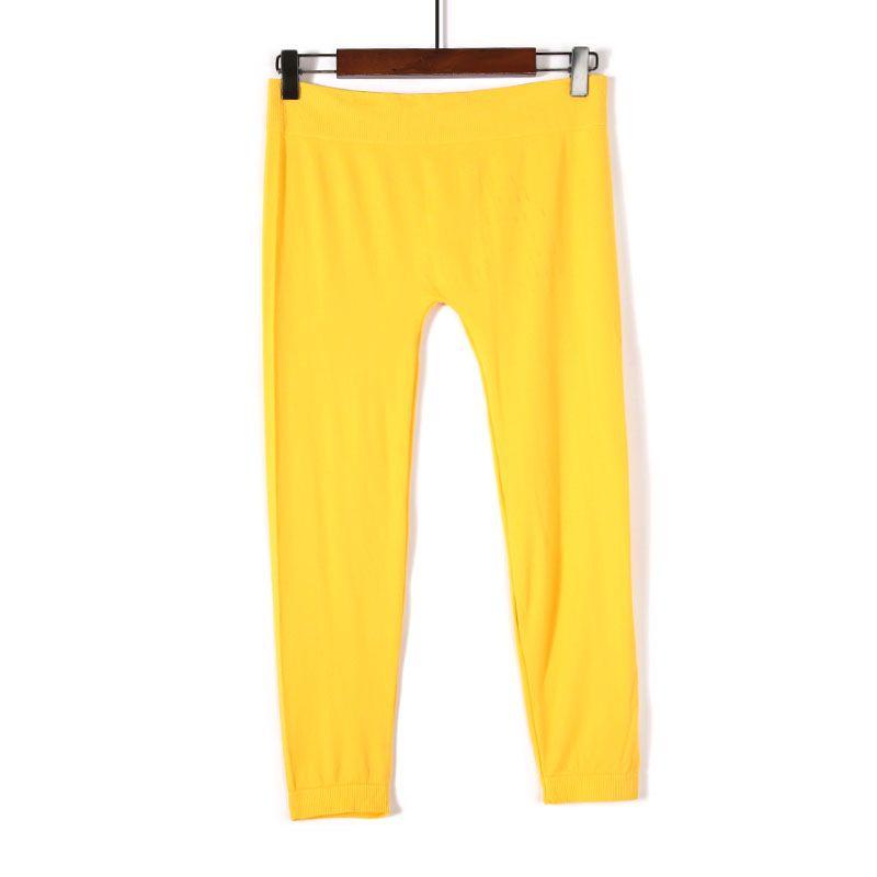 

Тонкие Повседневные Разноцветные Осенние Модные Минималистичные Леггинсы Yellow All yards