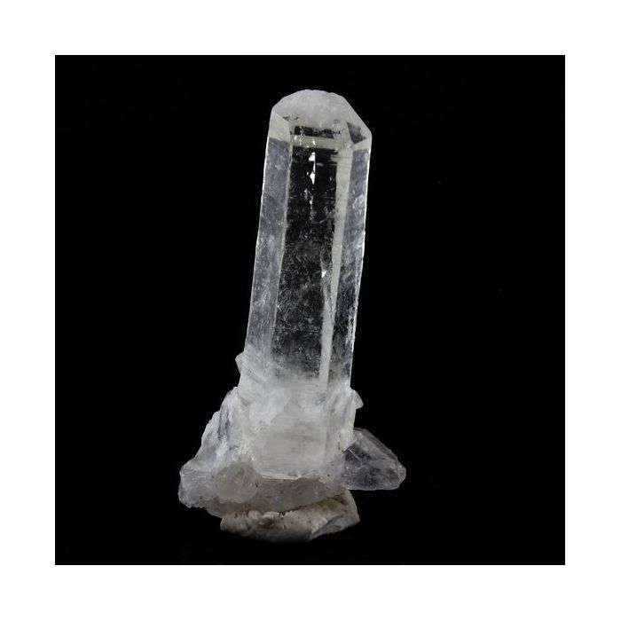 Quartz - La Gardette - 23.25 ct - Certificat d'authenticité - Dimensions 37x18x9 mm - Gris