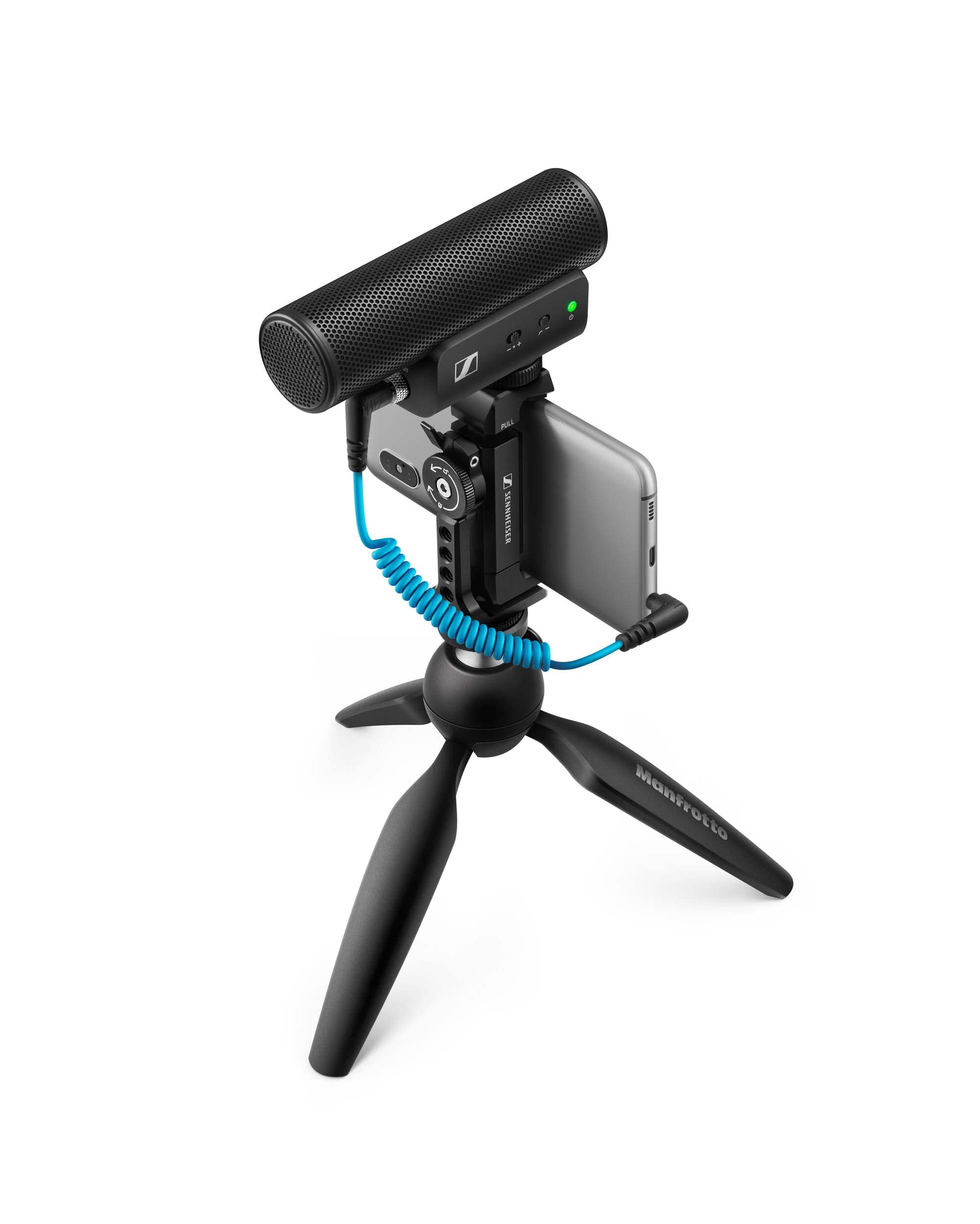 

Sennheiser MKE MOBILE KIT Microphone Mobile Kit 509257 Super Cardioid Manfrotto Vlog Kit 400-II On-Camera []