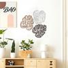 Minimalist Tropical Home Decor 3Pcs Hollow Monstera Leaf Wall Decoration, Wooden Art Hanging Plaque, Decorative Boho Living Room Accents Sculpture