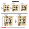 2pcs,2D Plane Printing Contemporary Curtains Vintage Seamstress Versatile Polyester Fabric (without Rod) Room Decor Ldeal for