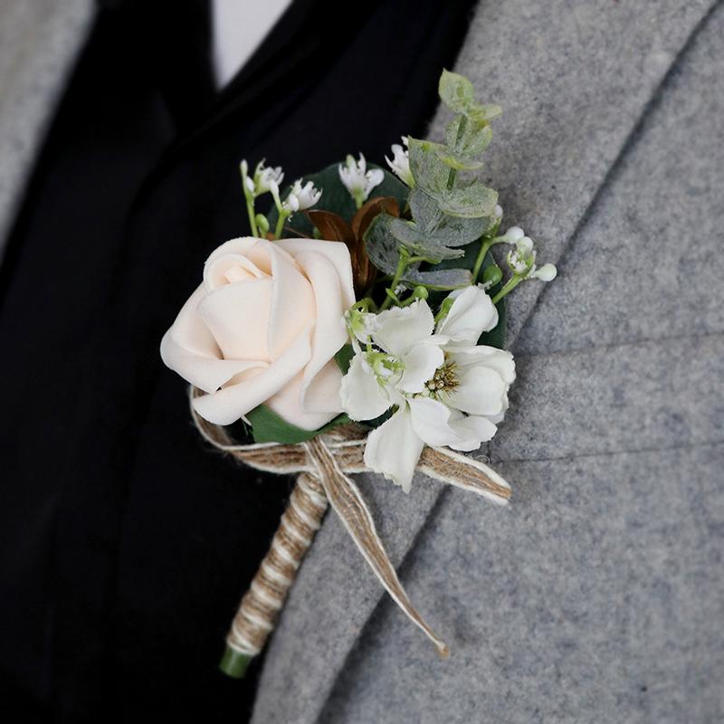 

Имитация Розы Бутоньерки Жених Невеста Свадьба Свадебные Аксессуары Дружка Подружка Невесты Банкетное Платье Броши шампанского