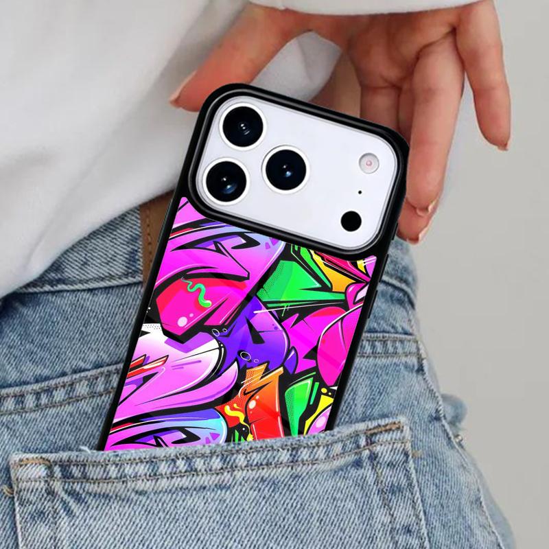 Colorful lines Abstract Graffiti art Phone Case for iPhone 16e 15 14 13 12 17 Pro Max Plus Air 17pro Cover Coque