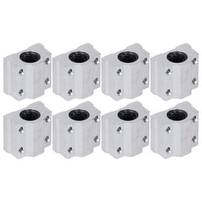 8 Stück Linearkugellager Gleitblock Aluminiumlegierung Reibungsarm CNC Gleitblock für 3D-Drucker