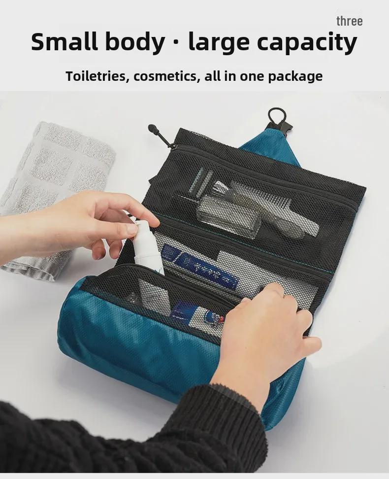 Top Men's Waterproof Travel Toiletry Bag – Portable, Foldable for Camping & Business Trips