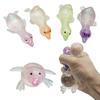 Klarer Glitzer-Quietscheente Mini Liegende Ente Angstlinderndes Sensorisches Spielzeug Langsam Aufgehendes Stressball Tierform Spielzeug