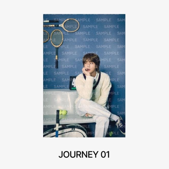

Предварительный заказ напечатанной фотографии BTS Jin HAPPY Journey 01