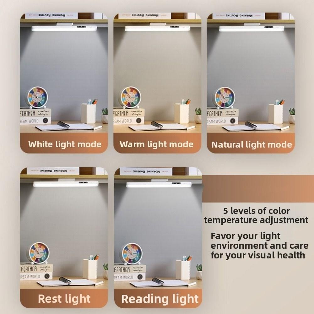 Eye Protection LED Touch Table Lamp 3/5 Color with Remote Control Dimmable Night Light Energy Saving Punch Free