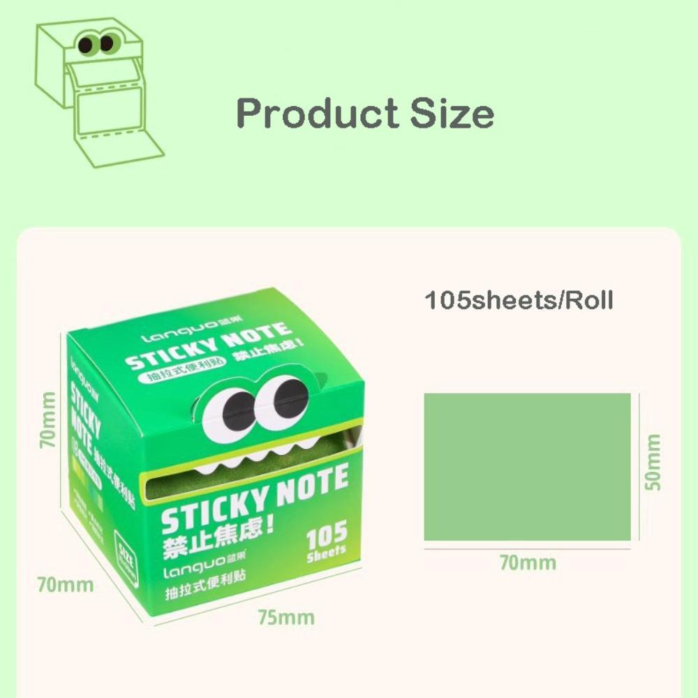 105 Sheets Cartoon Sticky Notes Pull Out Design Message Stickers  Office School Supplies Stationery