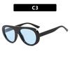 New In Oval Sunglasses for Men Women Fashion Retro  Design Shades Eyewear Female Candy Color Goggle UV400 Sun Glasses