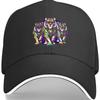 Mardi Gras Tigers with Beads and Masks Baseball Cap Polyester Adjustable Casual Sport Headwear