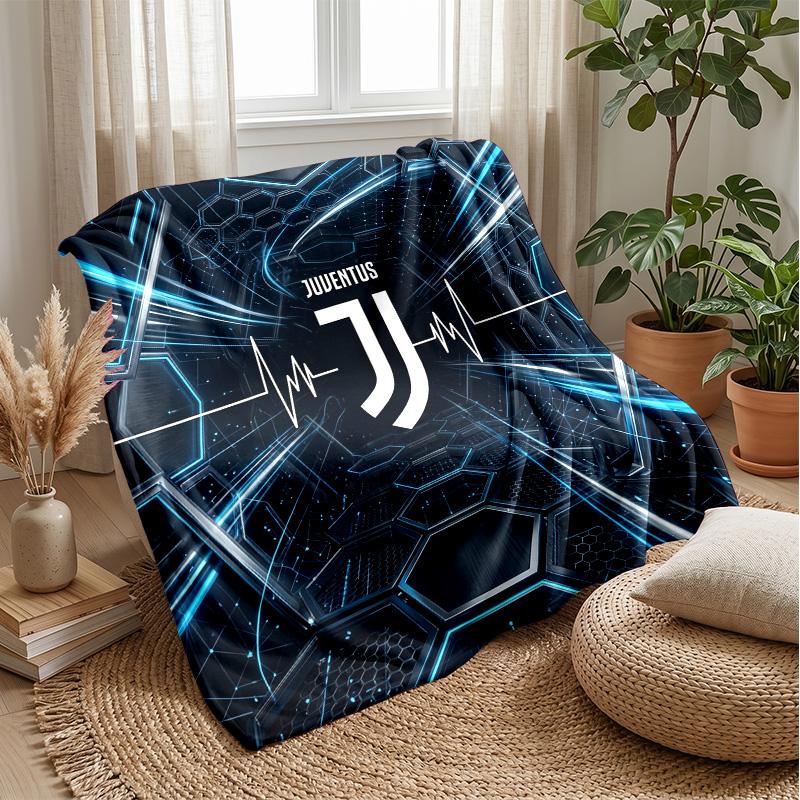 Juventus FC Theme blanket Soft Flannel Blanket Plush Throw Blanket Cozy Sofa Bed Blanket for Home Decor