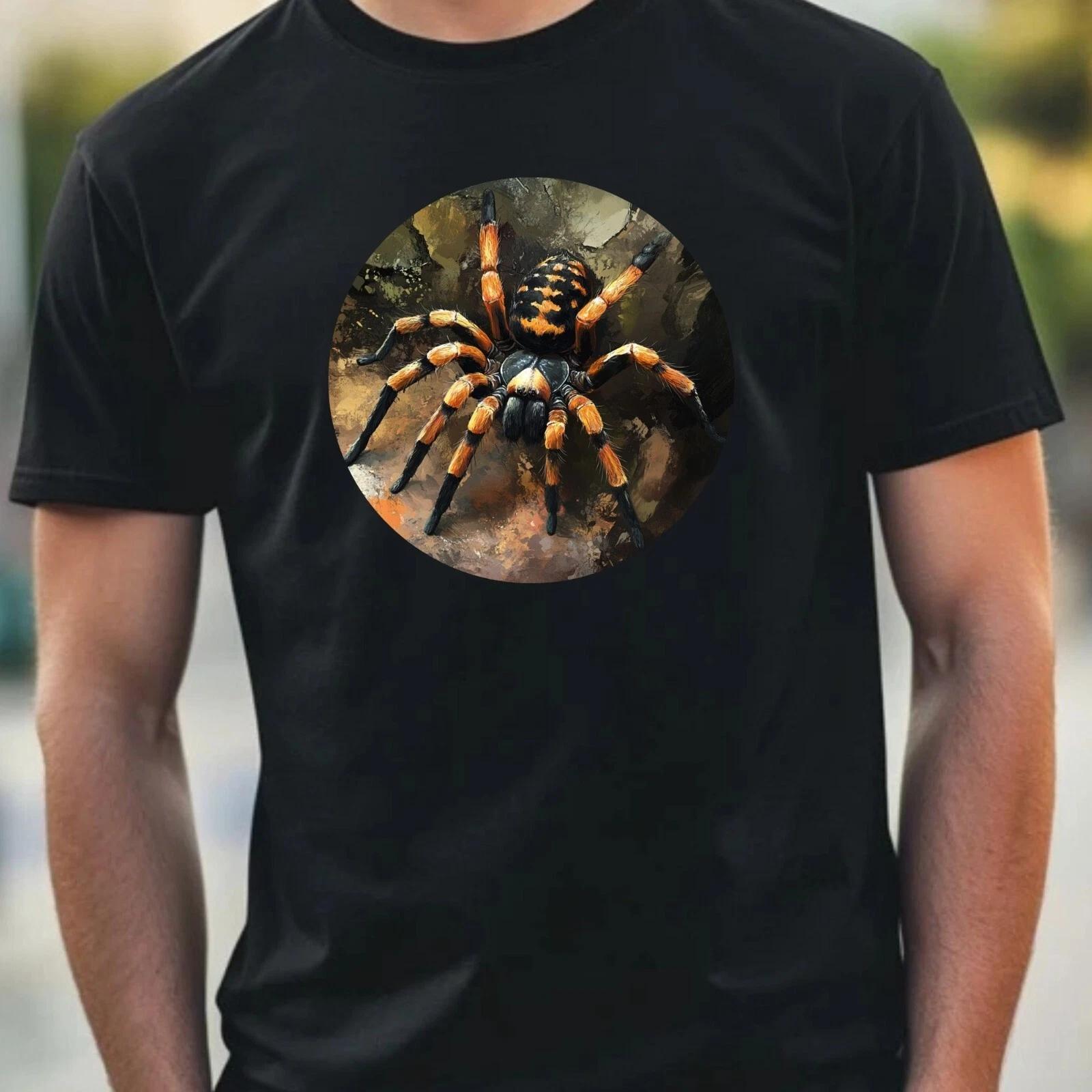 T-Shirt Herren Tarantel Portrait Motiv Baumwolle Größe XS bis 5XL XXL