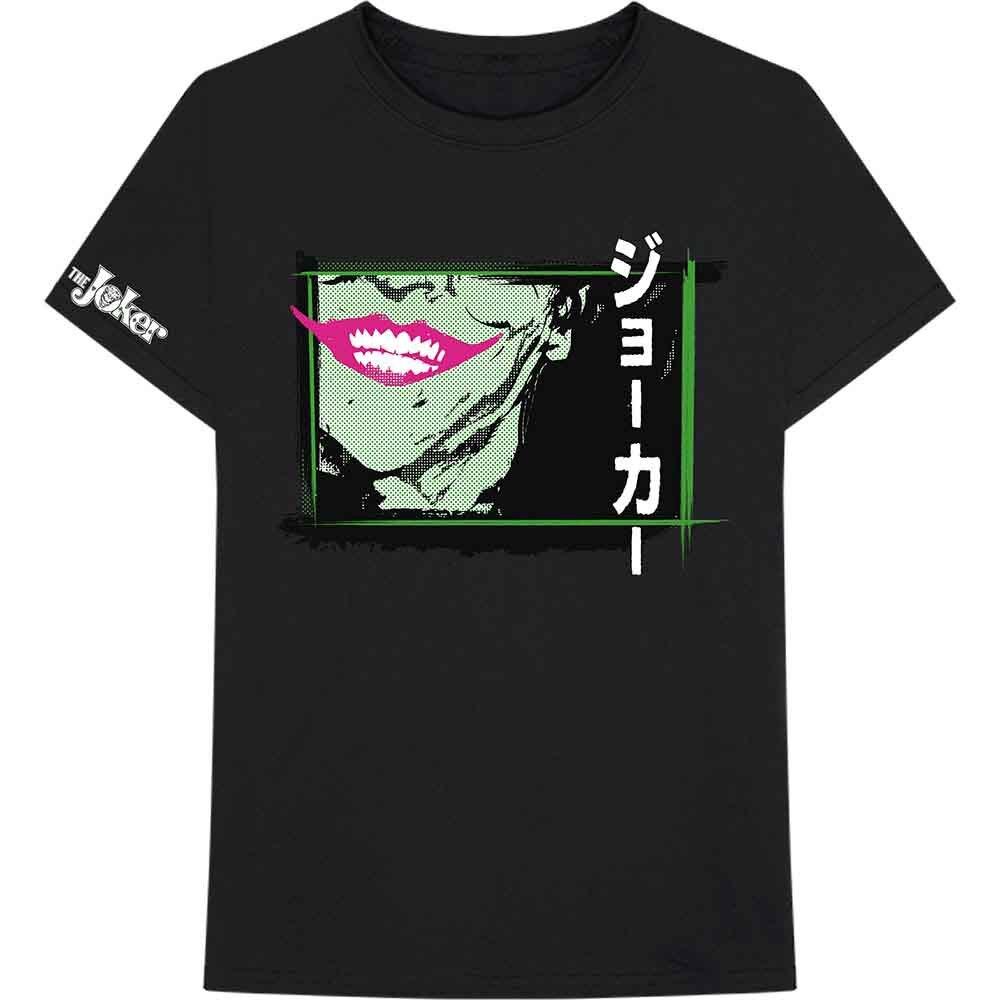 DC Comics Joker Smile Frame Anime T-Shirt Black New Unisex T-Shirt L