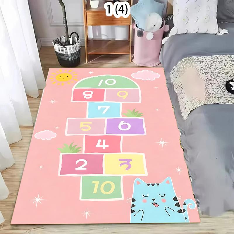

Dinosaur Print Carpet Cartoon Animal Print Living Room Decor Mat Children s Play Crawling Mat Non-slip Home Decoration 40x60CM