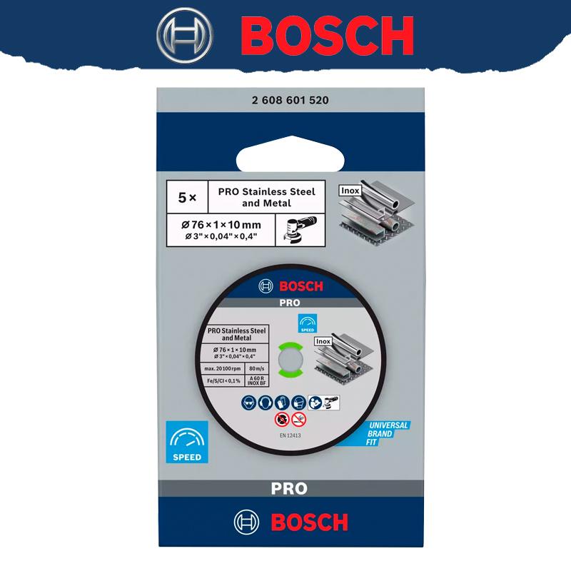

BOSCH Professional 2608601520 Дисковая пила PRO из нержавеющей стали и металлического сплава Режущий диск Аксессуар для угловой шлифовальной машины 76mm&10mm&Multipurpose Cutting