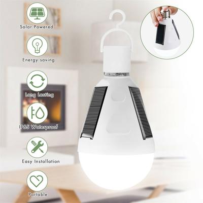 12w Led Güneş Paneli Ampul Taşınabilir Enerji Tasarrufu Yüksek Parlaklık Kamp Çadır Lambası Kapalı İçin