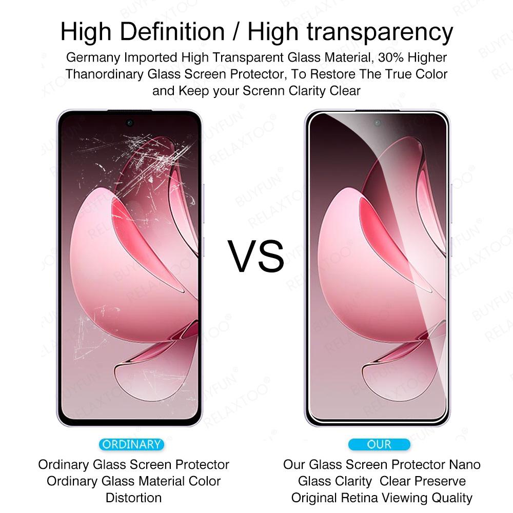 2v1 Ochranná fólie na displej a ochrana objektivu pro Oppo Reno13 F 4G Reno 13 FS 5G Fólie z tvrzeného skla