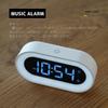 DEMI Alarm Clock Light Digital LED Clock Table Clock USB Rechargeable Stepless Dimming Bedside Light Table Clock Various Alarms Music Snooze Function