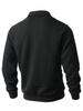 Men's Long Sleeve Jacquard Half-Zip Pullover Hoodie with Lapel for Spring and Autumn