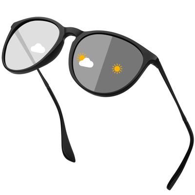 Rimerakea Affordable Polarized Sunglasses with UV400 Photochromic Lenses for and More Men's Color-Changing Driving, Running, Fishing,