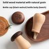 Wooden Toothpick Holder With Black Walnut Lid For Home Dining And Hotel Decor