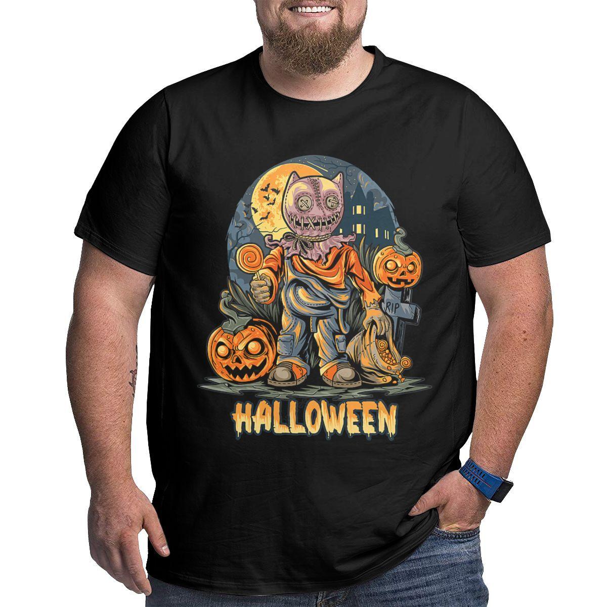 Halloween Pumpkin Men s Plus Big & Tall King Size T Shirts S разноцветный